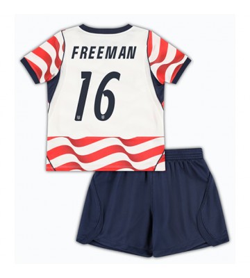 Förenta stater Alex Freeman #16 Hemmaställ Barn VM 2026 Kortärmad (+ Korta byxor)